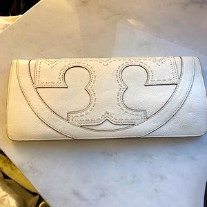 Tory Burch White Clutch